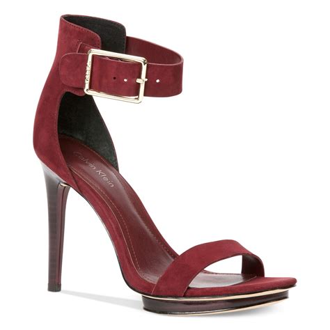 calvin klein heeled sandals.